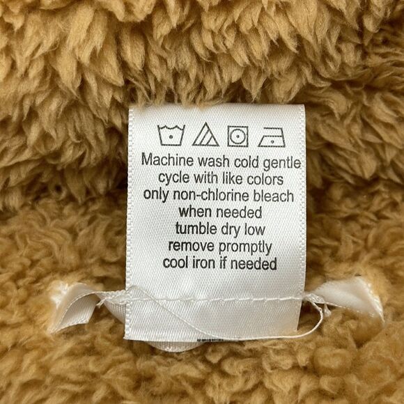 K. Jordan Sherpa Teddy Coat Size XL Color Block Animal Print - Picture 9 of 10